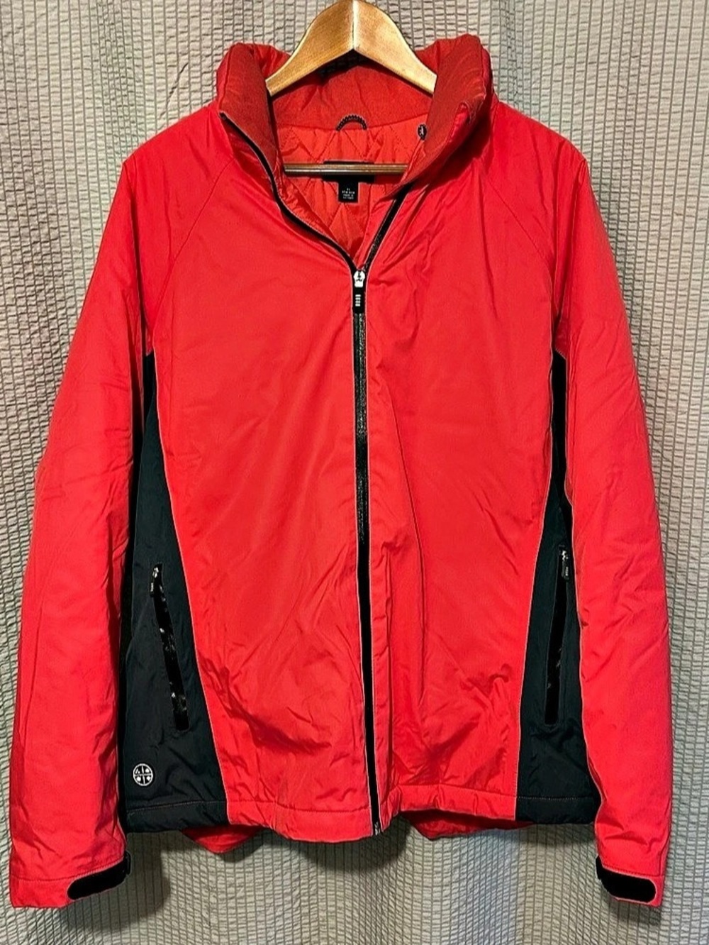 Lands' End Women's Pink Black Ski Jacket Size 2X